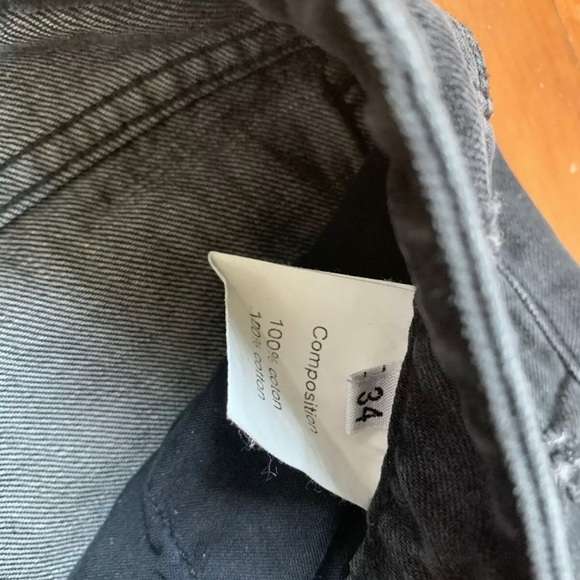 Balmain Paris faded black distressed vintage jeans size 34 French - Picture 5 of 7